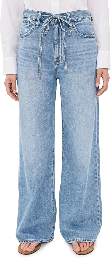 Madewell Women's The Ultimate Wide-Leg Jean in Airy Denim in Raebrook Wash | Amazon (US)