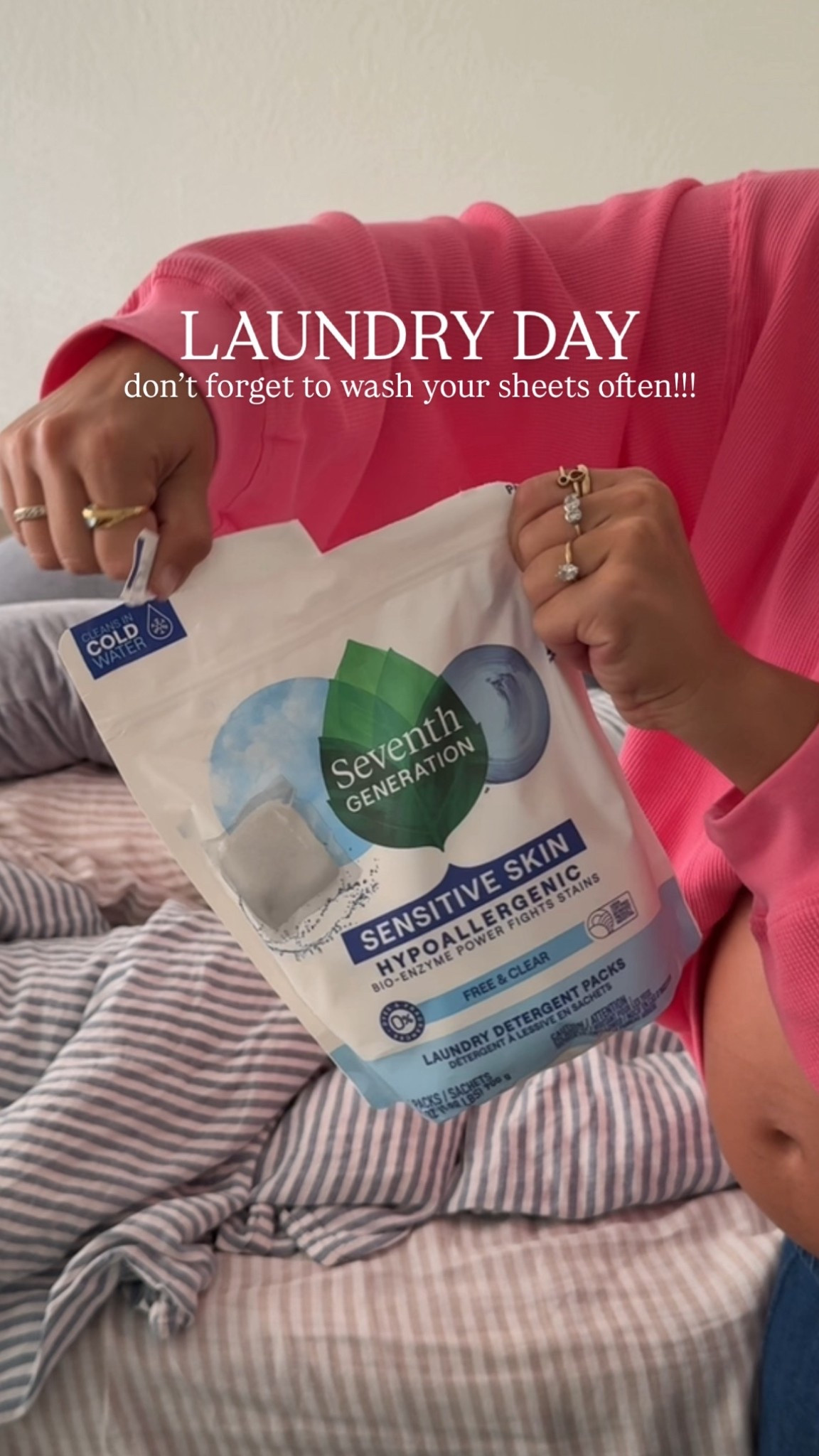 #SeventhGenerationPartner #TargetPartner washing our sheets today!! Sharing our laundry day favorites ❤️

@target @seventhgeneration #ad #ChorePlay #Target

#LTKHome #LTKFamily #LTKBaby