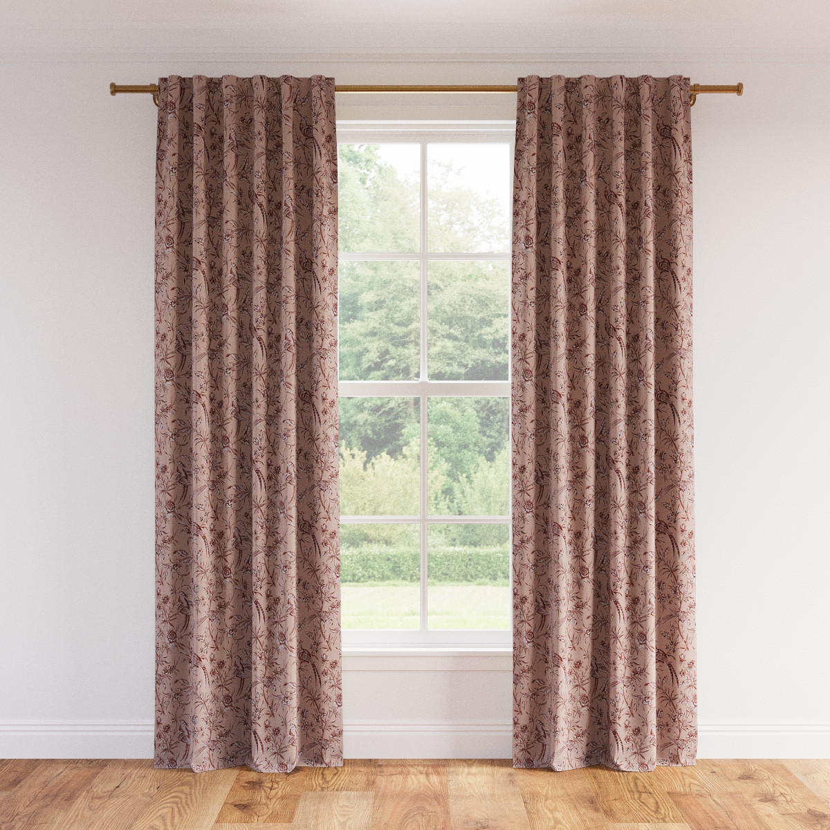 Printed Linen Blackout Curtain | The Inside