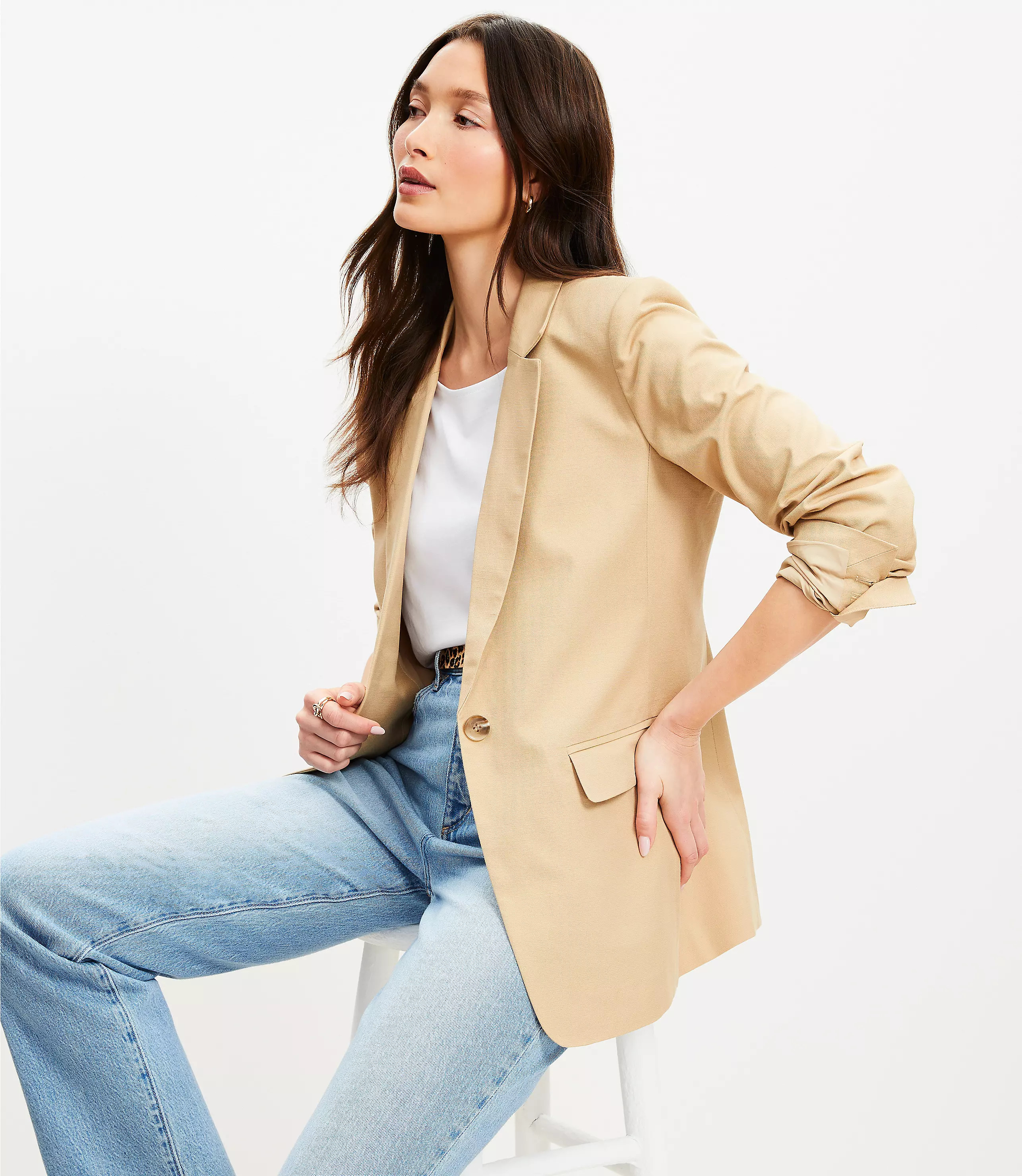 Relaxed Modern Blazer | LOFT