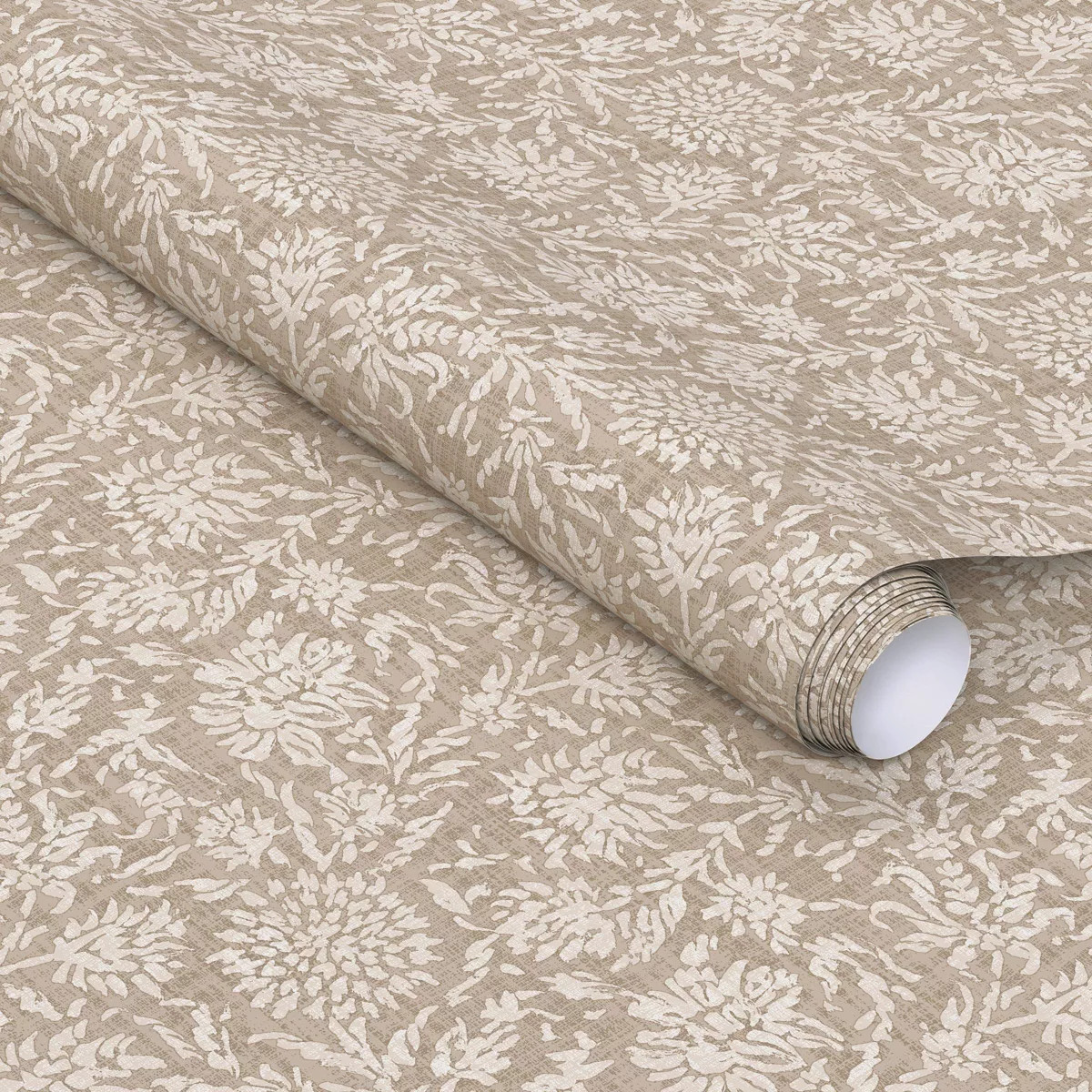 Tan Floral Textured Peel and Stick Wallpaper - Threshold\u2122 | Target