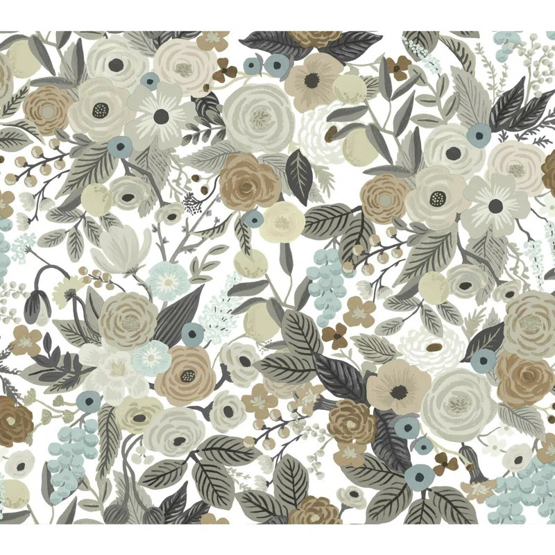 Garden Party 20' L x 27" W Peel and Stick Wallpaper Roll | Wayfair North America