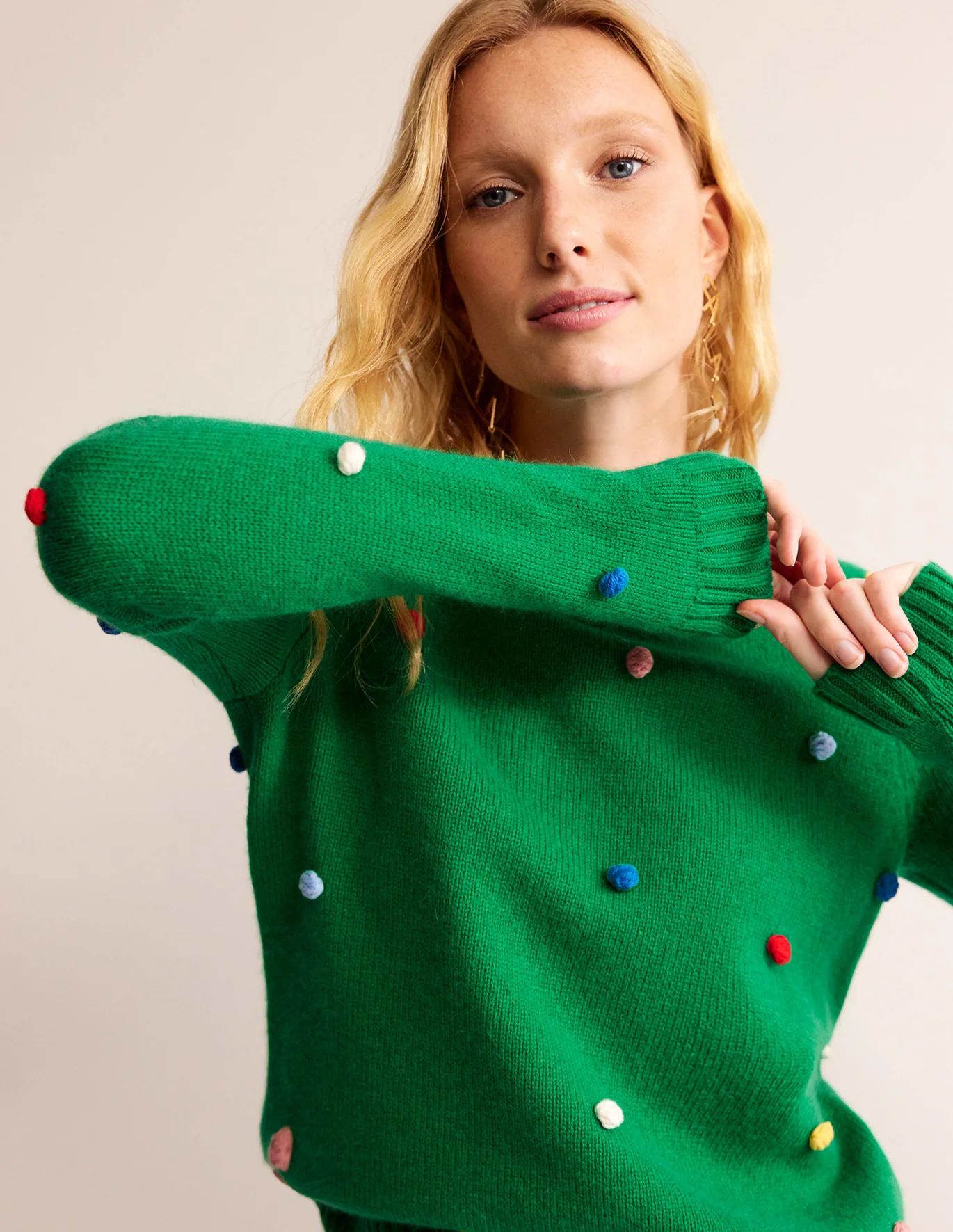 Christmas Pompom Sweater | Boden (US)