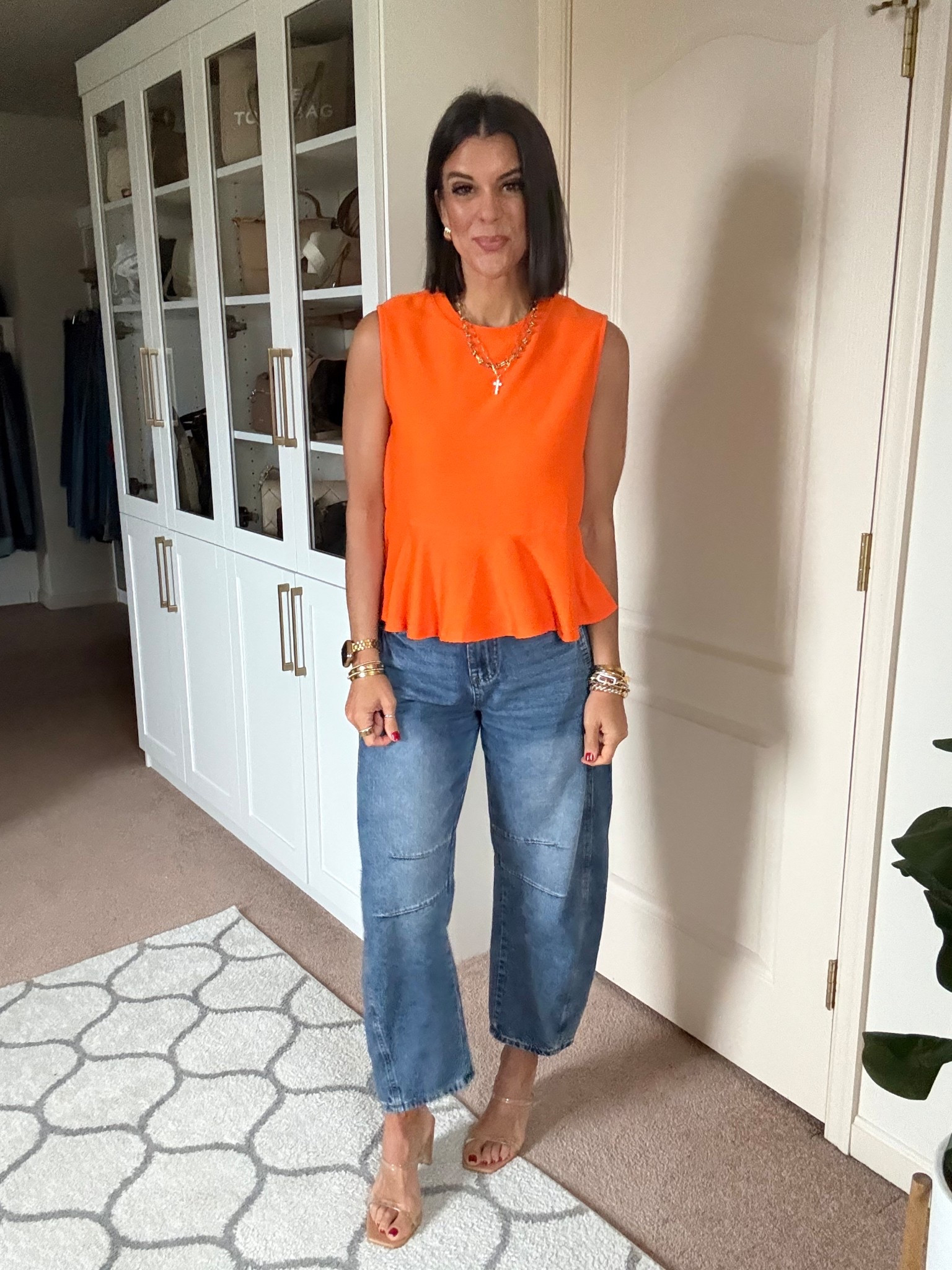 Size small in tank size 2 in jeans 

#LTKFindsUnder100 #LTKSeasonal