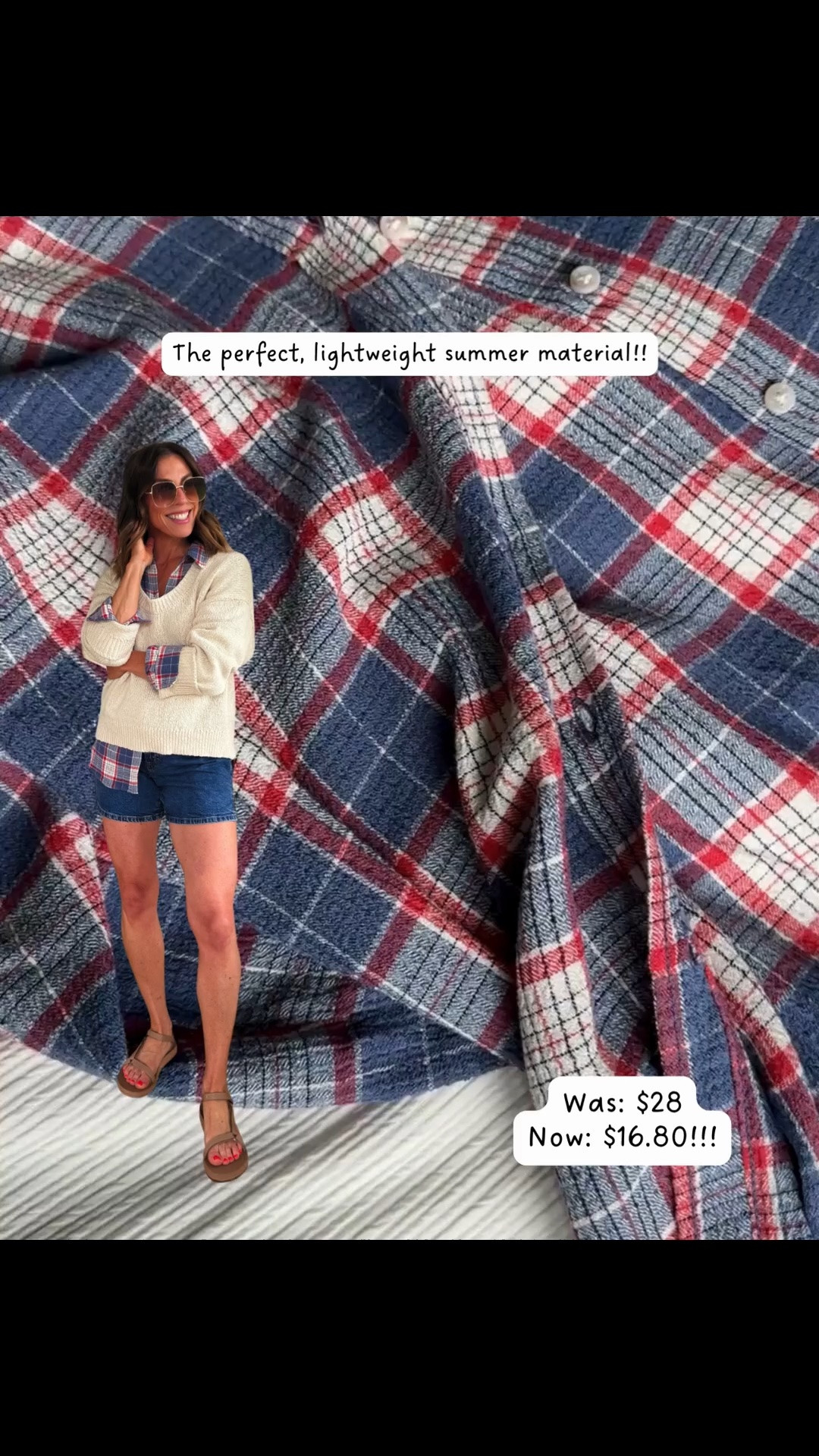 This lightweight Target flannel is great for summer.  Not heavy and ♥️🇺🇸 themed!!