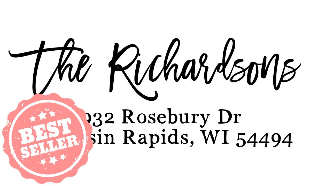 The Richardsons Address Stamp | Boutique Stamps & Gifts