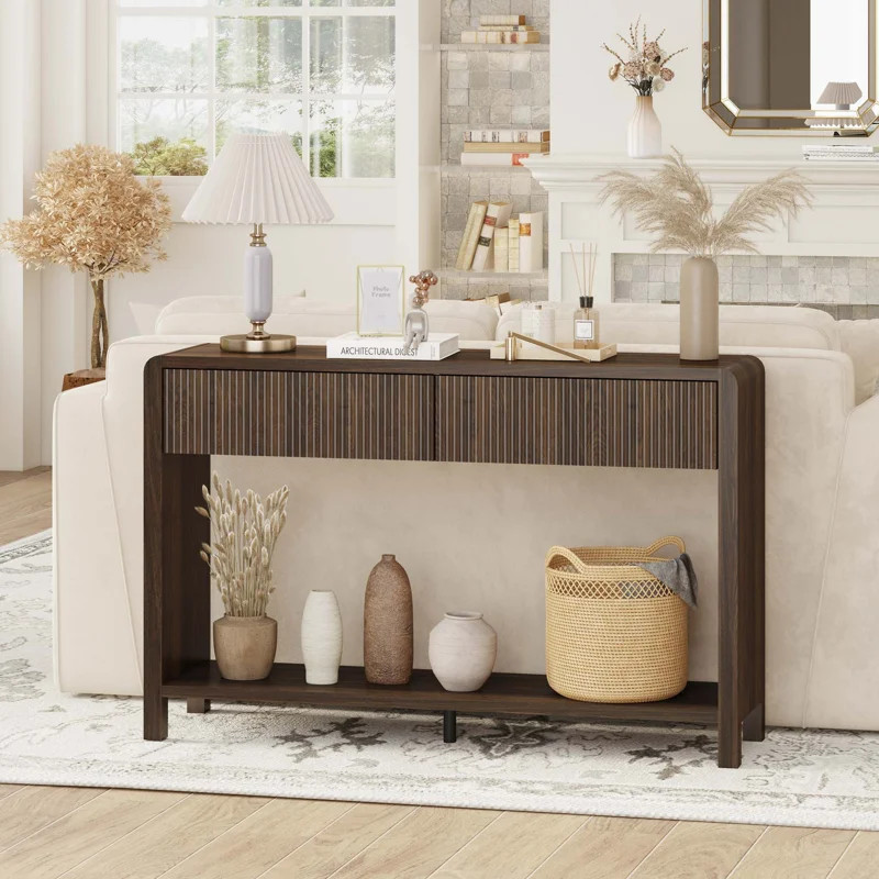 Guinna 2-Drawer Wood Console Table | Wayfair North America