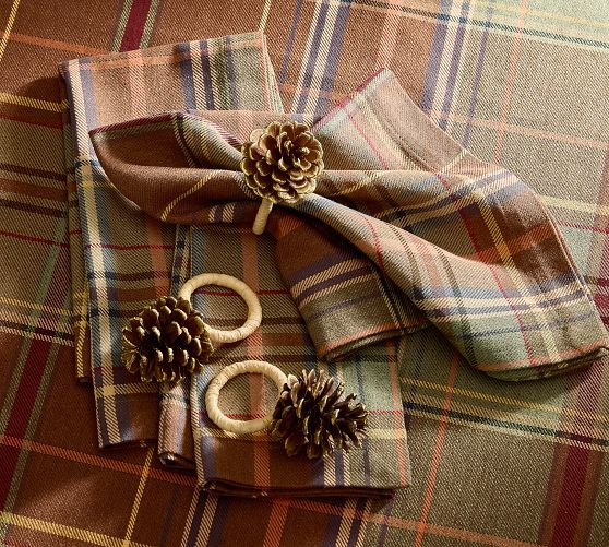 Pinecone Napkin Rings - Set of 4 | Pottery Barn (US)