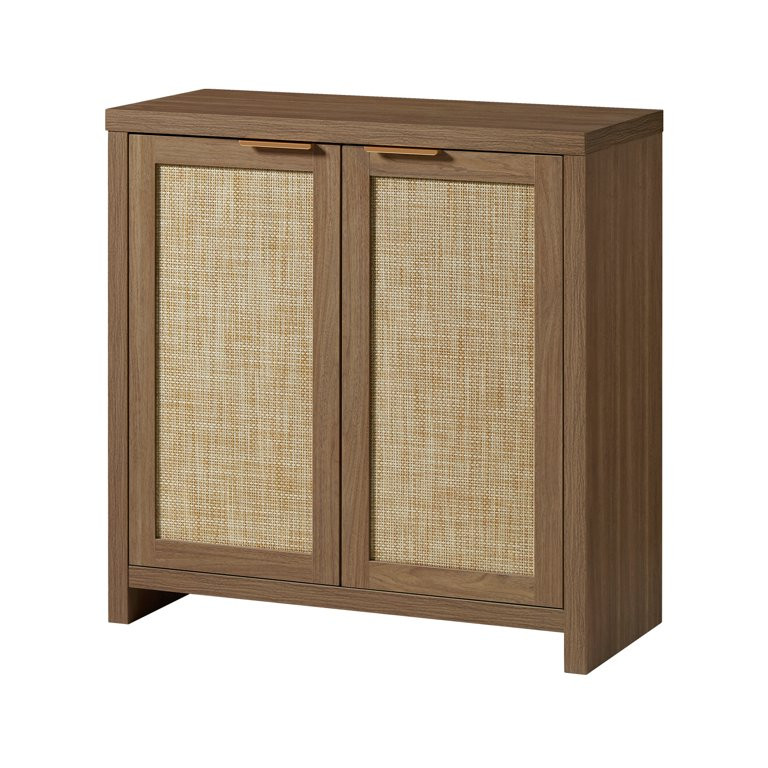 OAKHAM Sideboard Buffet Cabinet, Rattan Cabinet with Doors Farmhouse Kitchen Storage Cabinet, Boh... | Walmart (US)