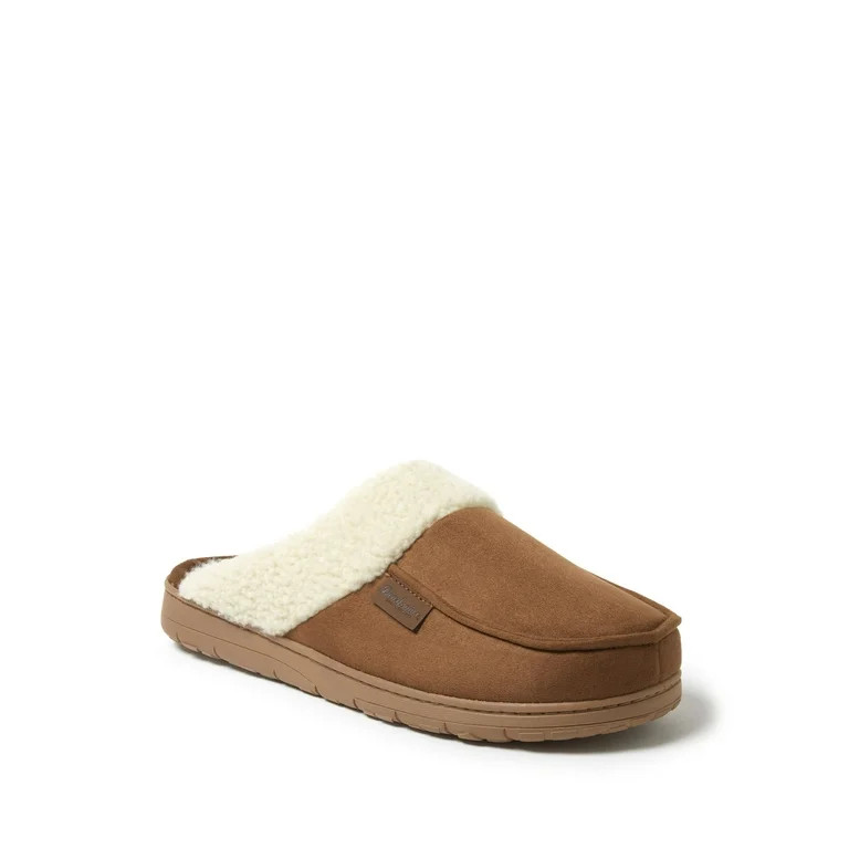 Dearfoams Cozy Comfort Men's Microsuede Moc Toe Scuff Slippers | Walmart (US)