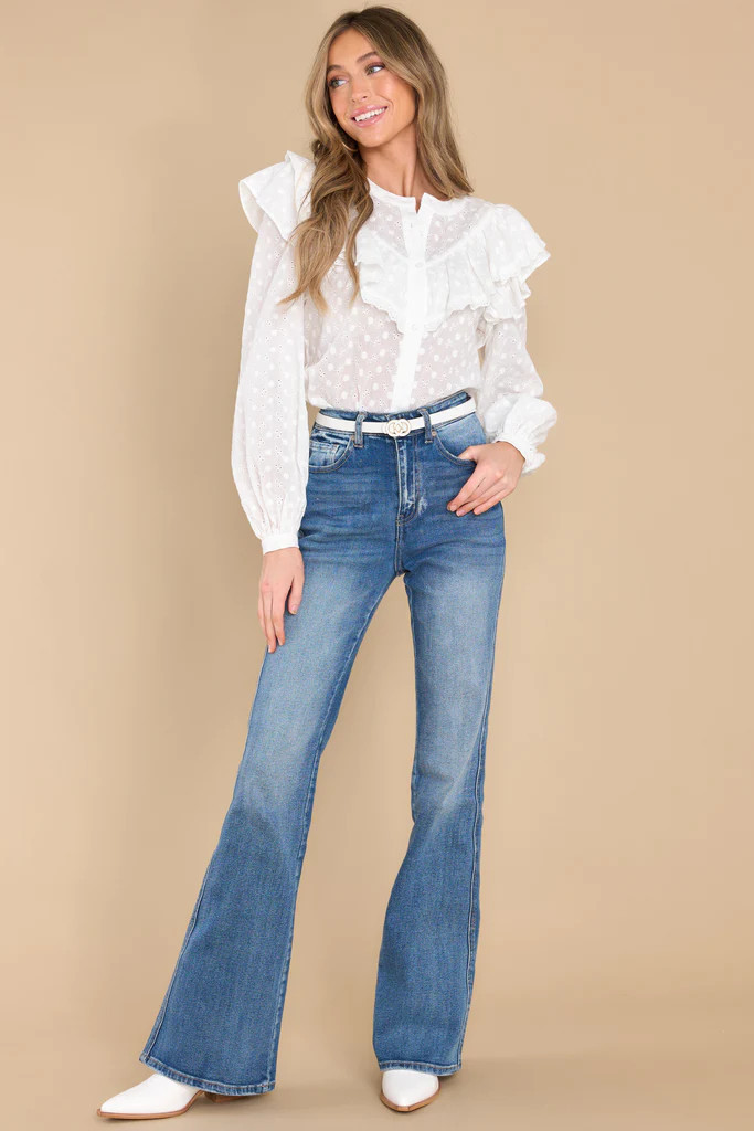 Wish For Love White Top | Red Dress 