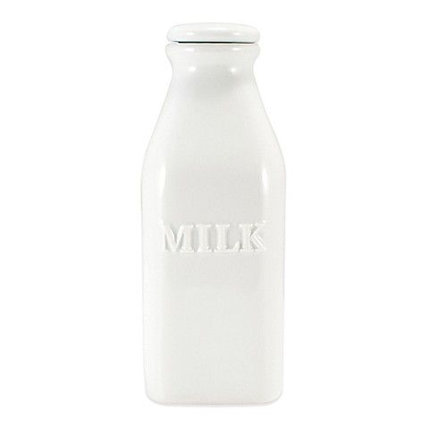 Everyday White® by Fitz and Floyd® Milk Bottle | Bed Bath & Beyond