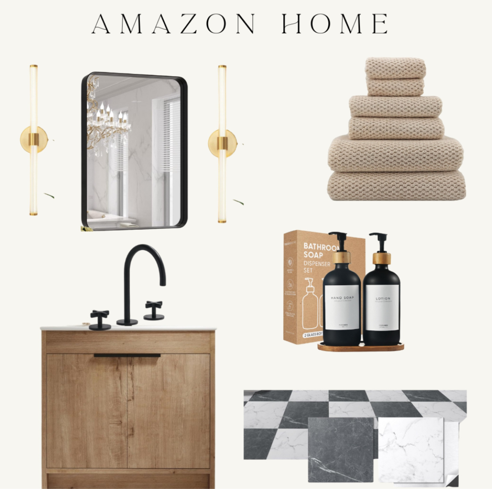 Organic modern home bathroom remodel 

#LTKHome