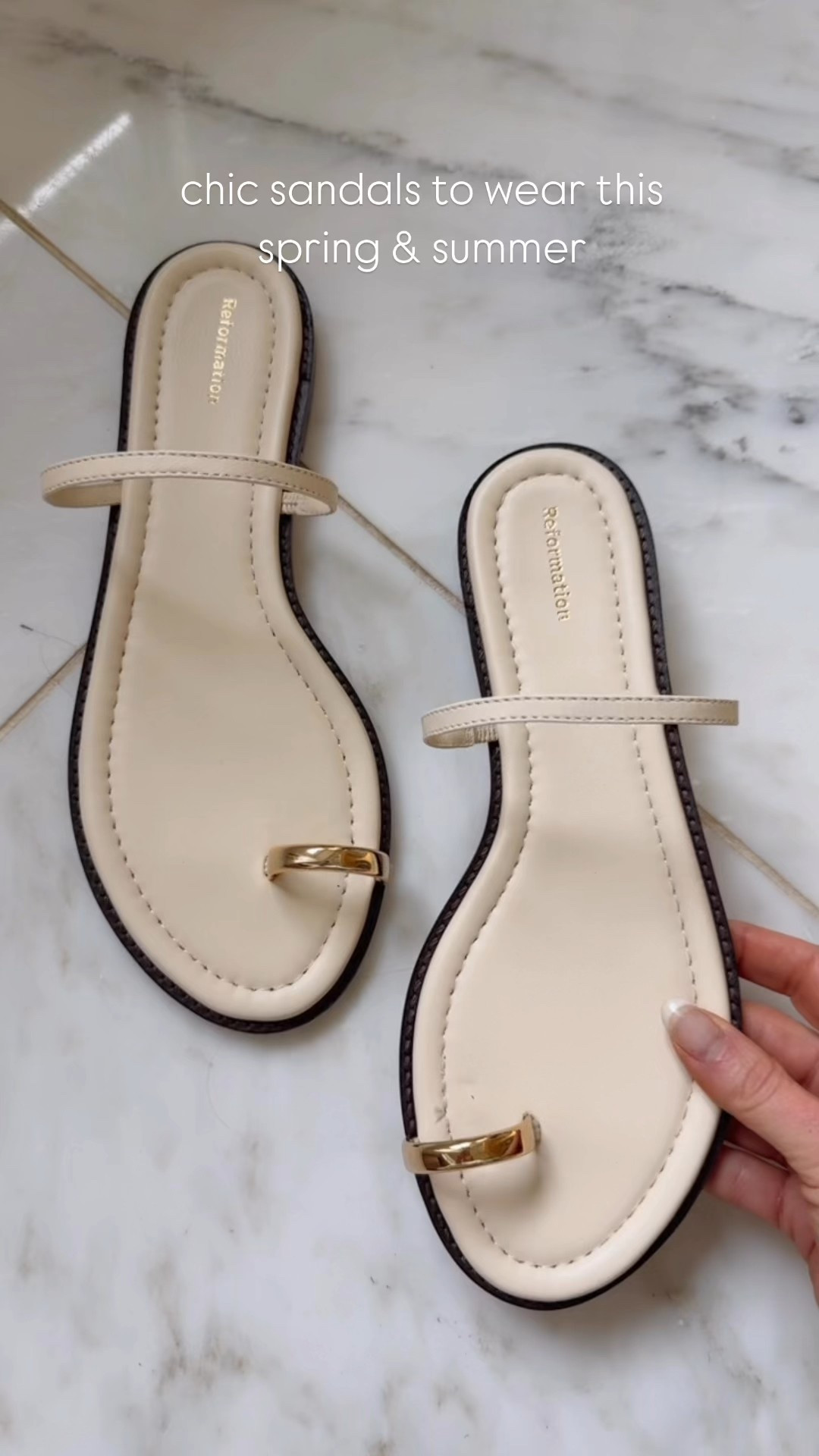 Chic slides for summer. 