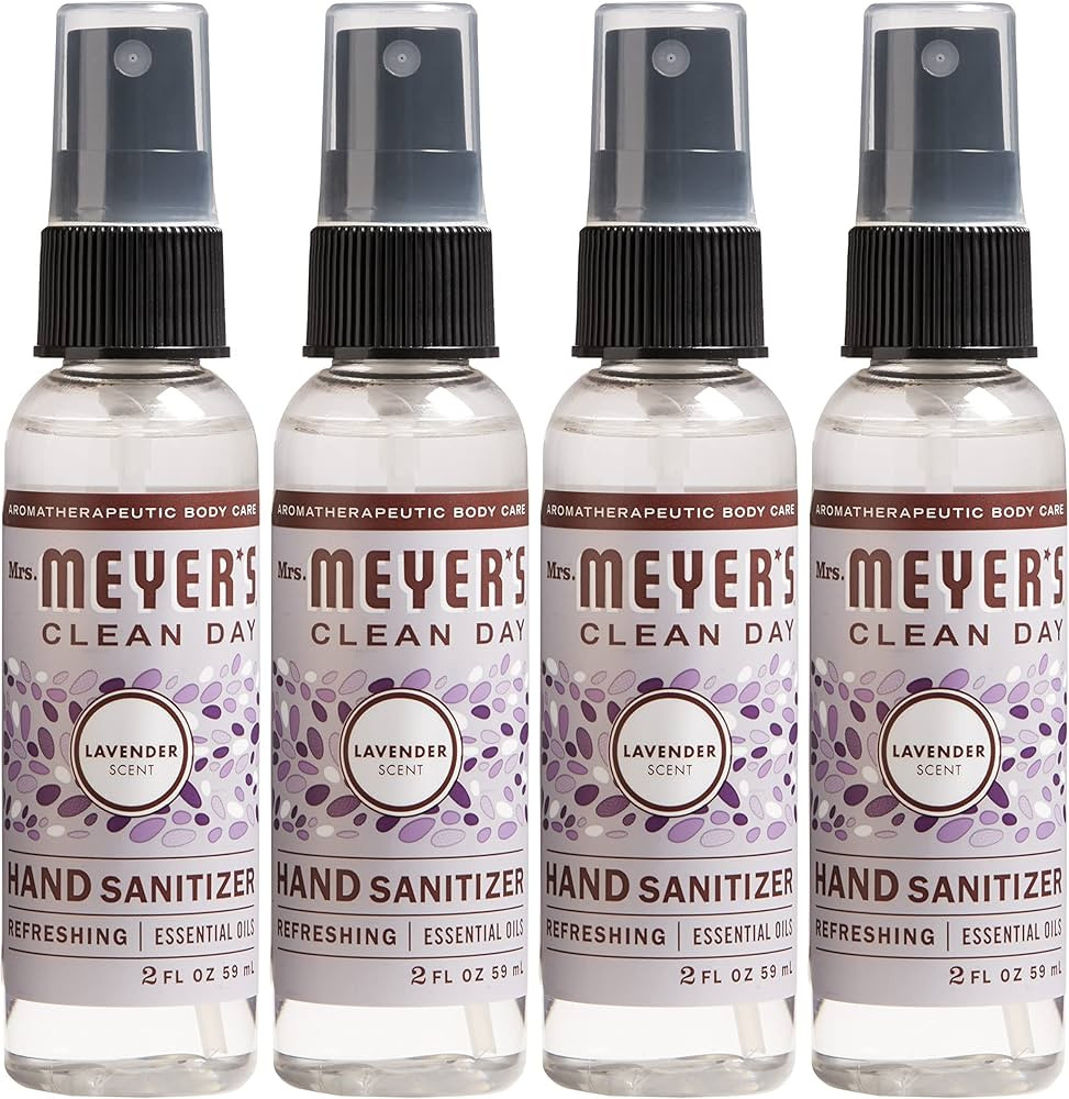 MRS. MEYER'S CLEAN DAY Antibacterial Hand Sanitizer Spray, Travel Size, Removes 99.9% of Bacteria... | Amazon (US)