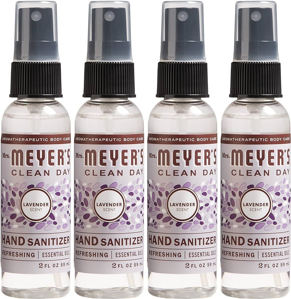 Mrs. Meyer's Antibacterial Hand Sanitizer Spray, Travel Size, Removes 99.9% of Bacteria, Lavender... | Amazon (US)