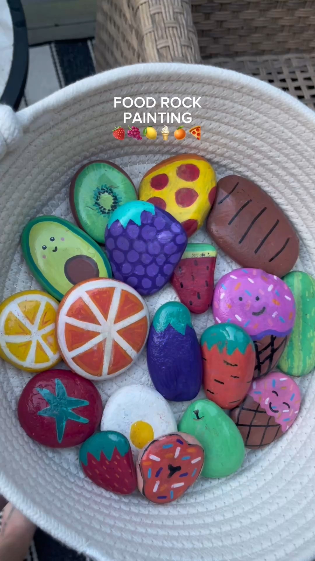 this is your sign to paint food rocks for your kids mud kitchen this spring 🍓🍊🍋🥑🫐🍇🍦

#LTKFamily #LTKKids #LTKSeasonal