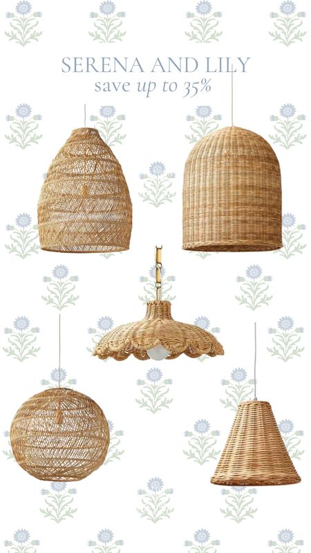 Save up to 35% on rattan pendant lighting during Serena & Lily’s latest sale! Free shipping too!

#LTKsalealert #LTKhome #LTKstyletip