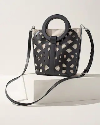 Cutwork Ring Handle Tote Bag | Chico's
