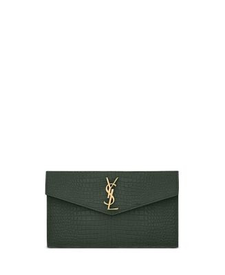 Uptown Pouch in Crocodile-Embossed Shiny Leather | Bloomingdale's (US)