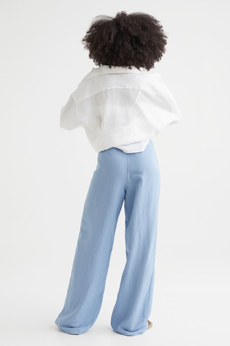 Weite Hose aus Leinenmix | H&M (DE, AT, CH, NL, FI)