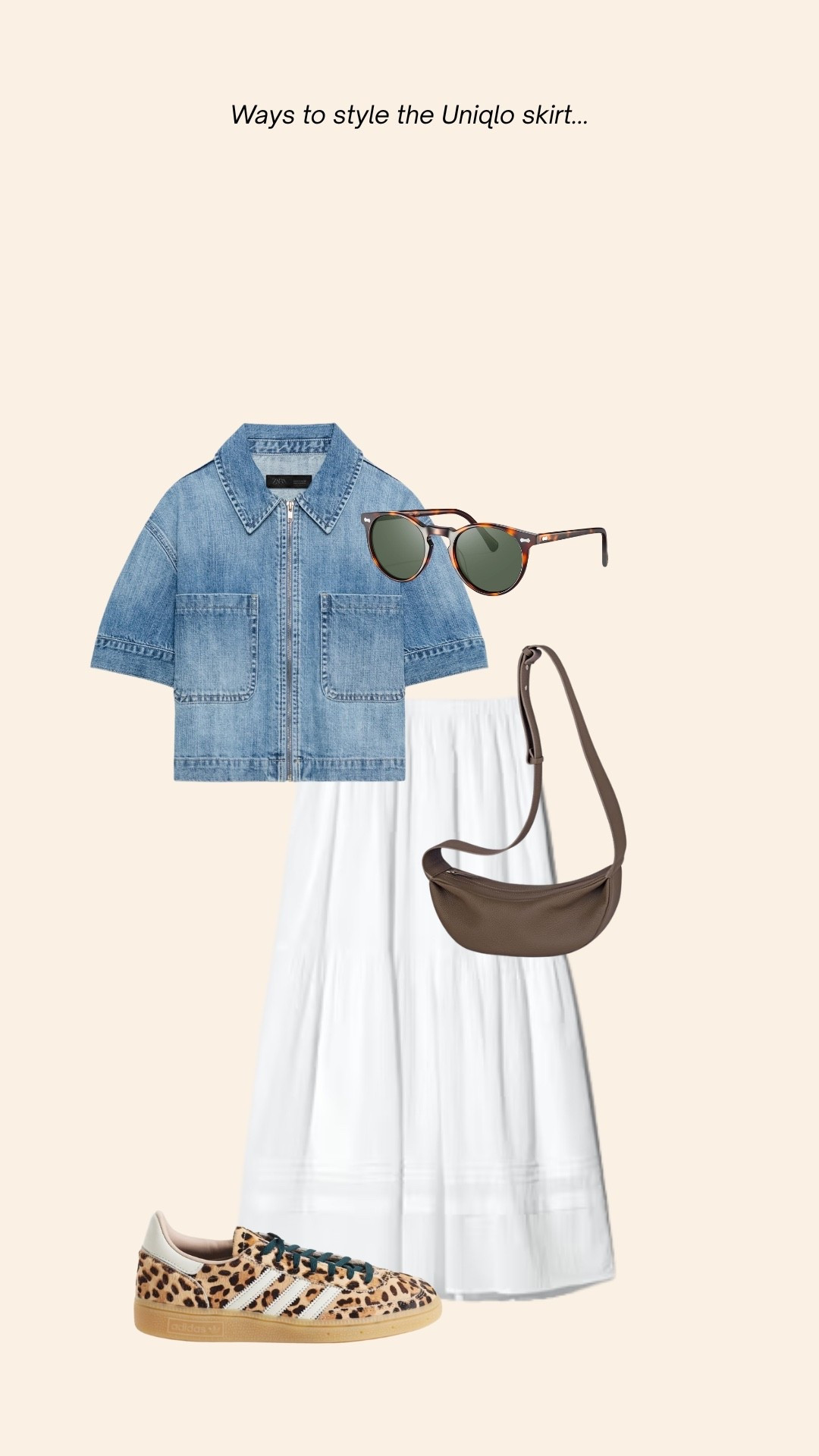 Spring/Summer outfit styling the Uniqlo white cotton skirt 🌞

#LTKspring #LTKsummer