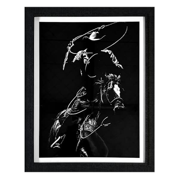 Glass Framed Scratchboard Rodeo VII Wall Art, 21x27 | At Home