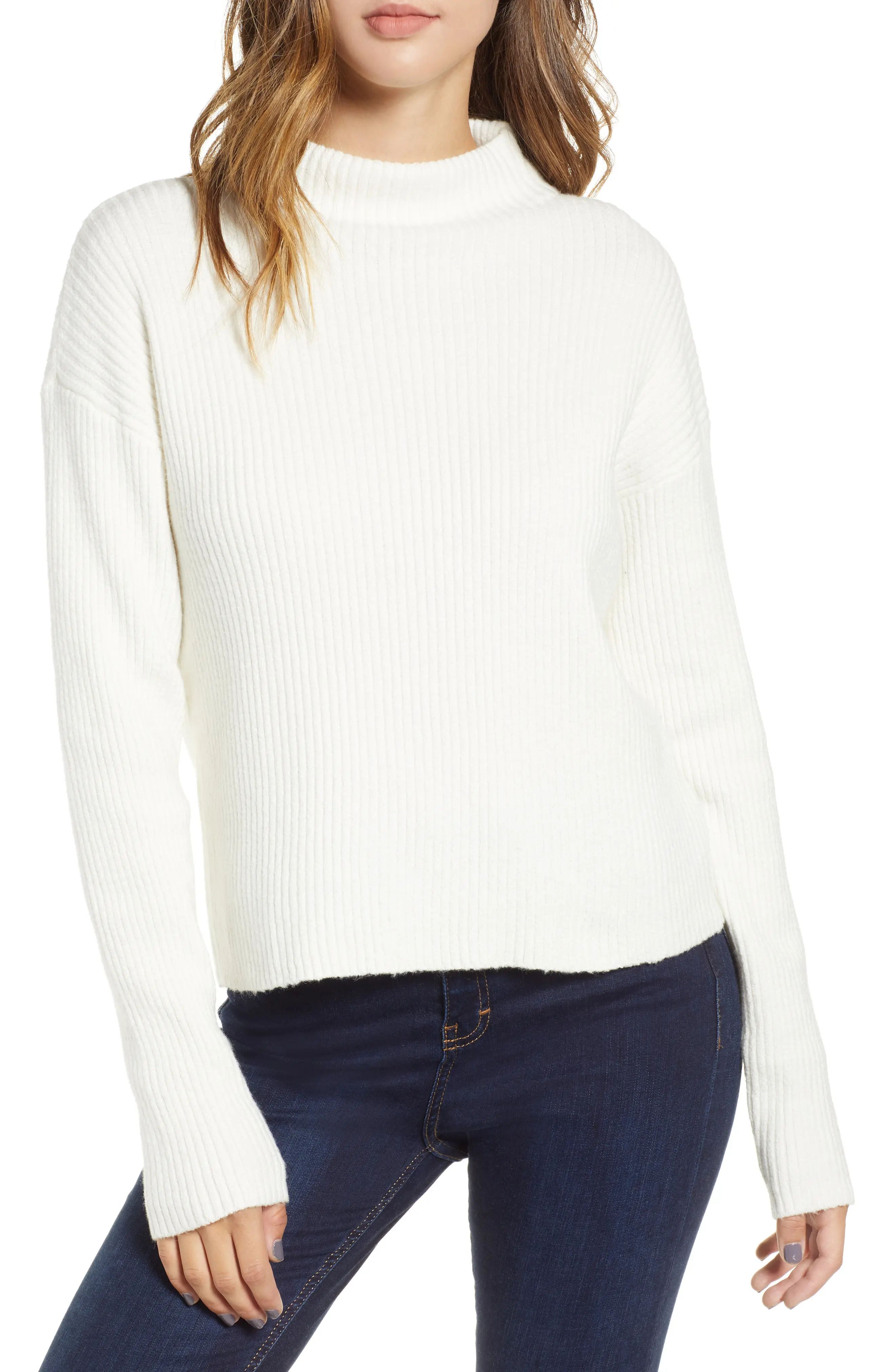 BP. Ribbed Funnel Neck Sweater | Nordstrom