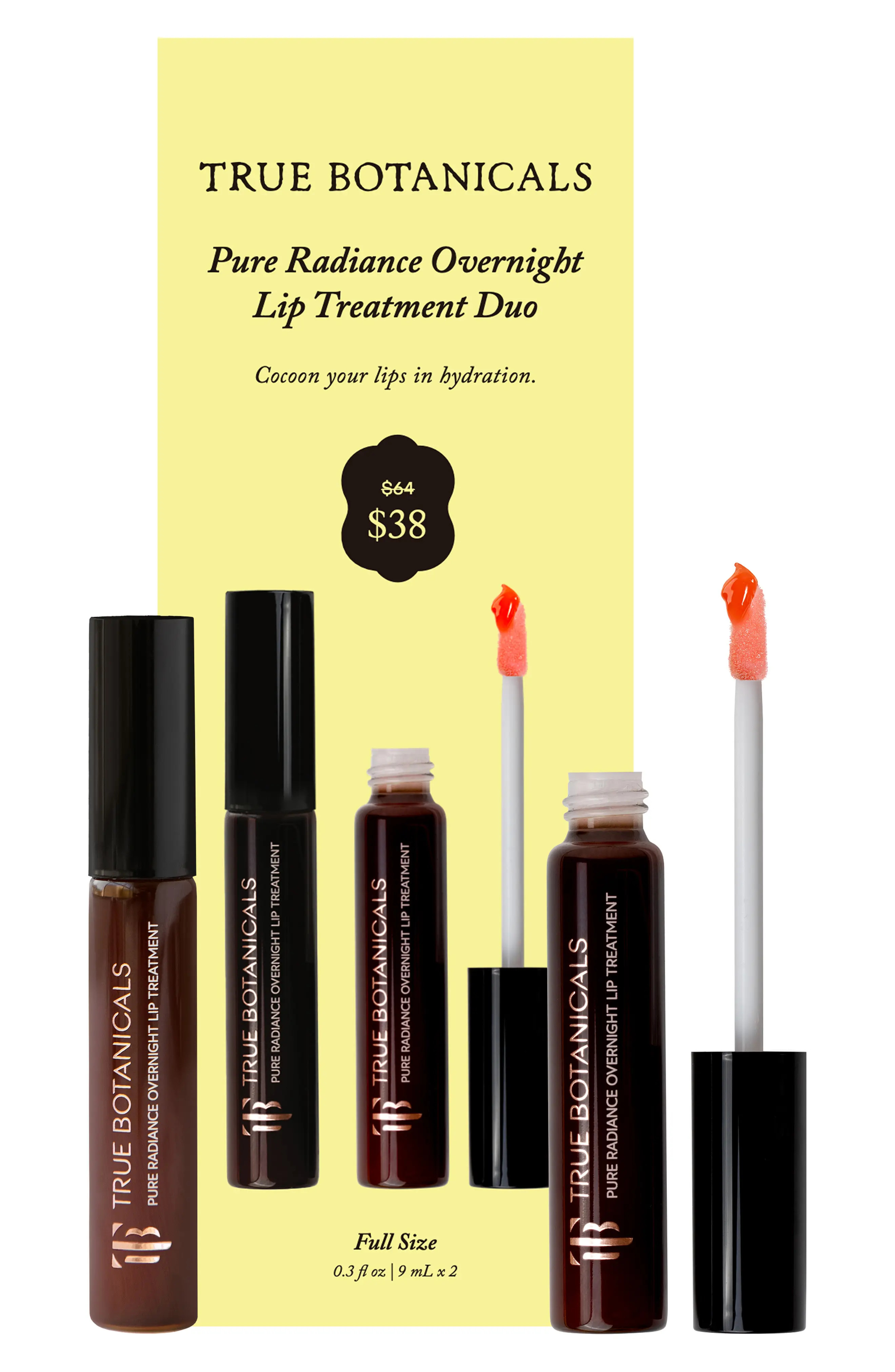 True Botanicals Pure Radiance Overnight Lip Treatment Duo $64 Value (Women) | Nordstrom | Nordstrom