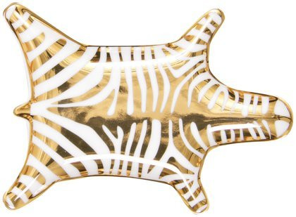 Jonathan Adler Metallic Zebra Dish, Gold | Amazon (US)