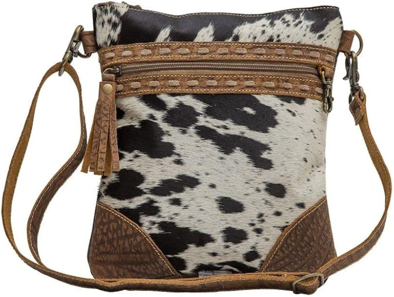 Myra Bag Roger Canvas and Cowhair Crossbody Bag S-6783 | Amazon (US)
