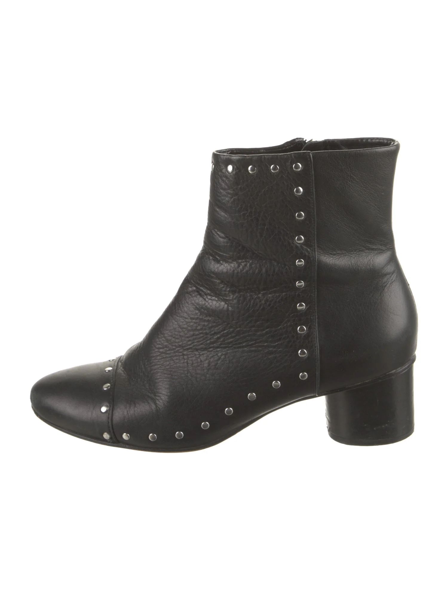 Leather Studded Accents Boots | The RealReal