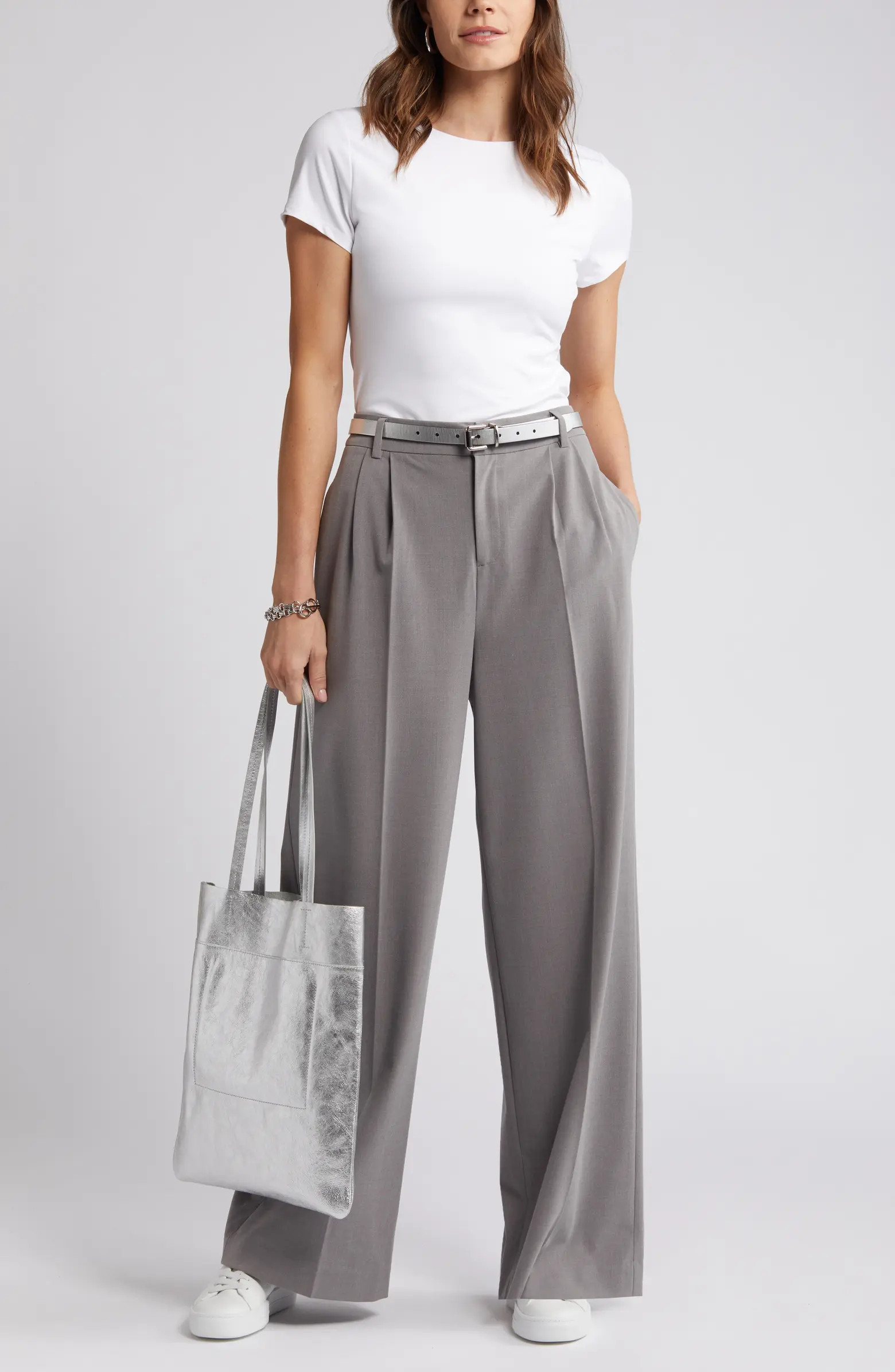 Halogen® Essential Compression T-Shirt | Nordstrom | Nordstrom