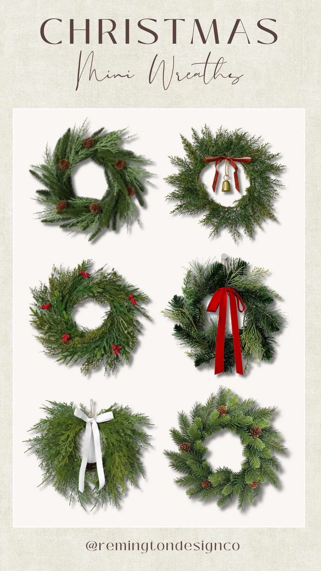 How cute are these mini Christmas wreaths! Perfect for windows, cabinets, and doors! 

#LTKHome #LTKSeasonal #LTKHoliday