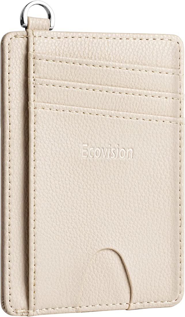 Slim Minimalist Front Pocket Wallet, Ecovision RFID Blocking Credit Card Holder Wallet with Detac... | Amazon (US)