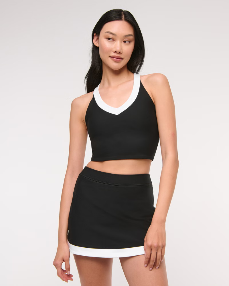 YPB sculptLUX Racerback V-Neck Tank | Abercrombie & Fitch (US)