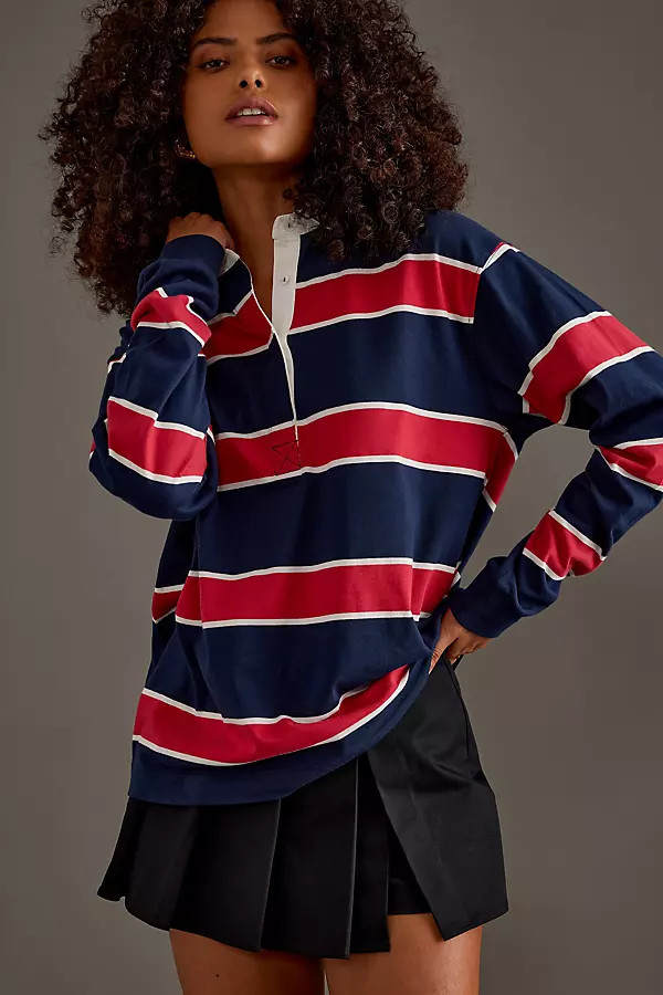 By Anthropologie Stripe Rugby Shirt | Anthropologie (UK)