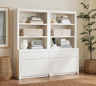 Dillon Bookcase with Storage Wall Suite (72") | Pottery Barn (US)