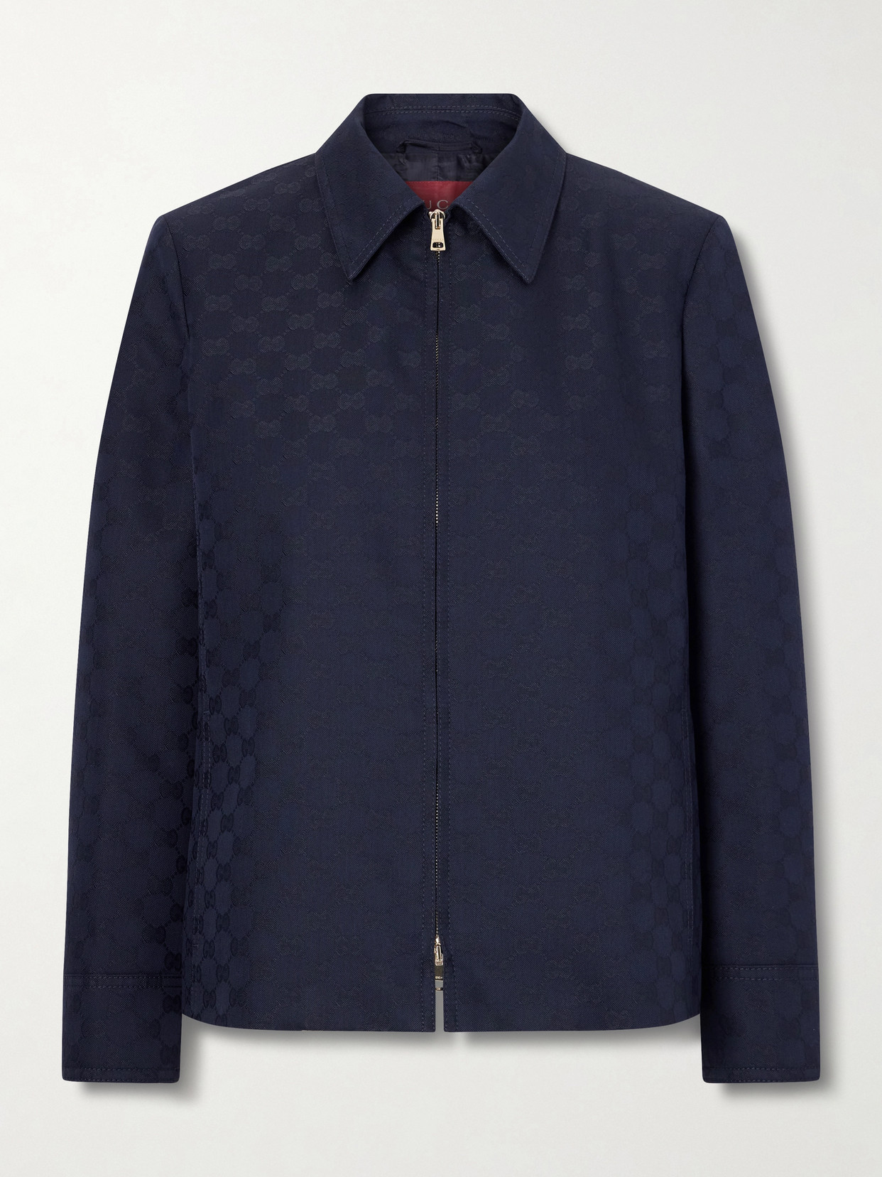 Gucci - Jacquard-twill Jacket - Blue | NET-A-PORTER (US)