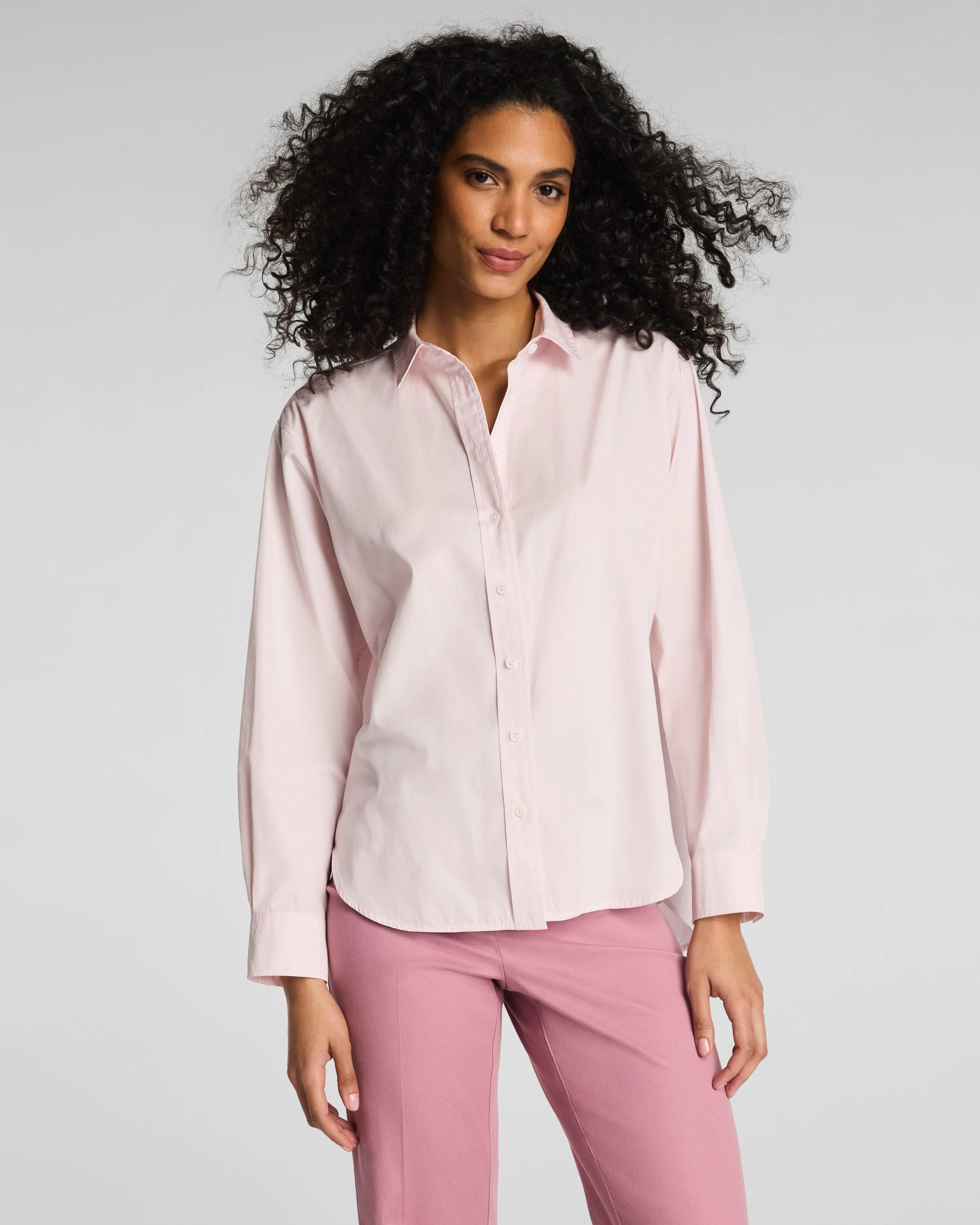 Oversized Poplin Button-Up Shirt in Premium Cotton | SPANX | Spanx