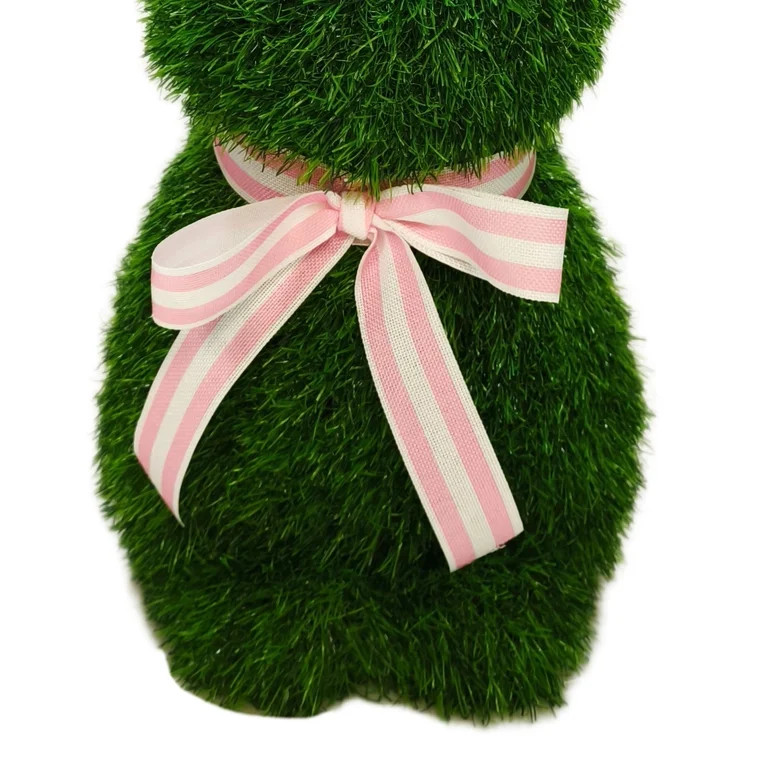 Faux Grass Sitting Bunny Tabletop Decoration, 15", Easter | Walmart (US)