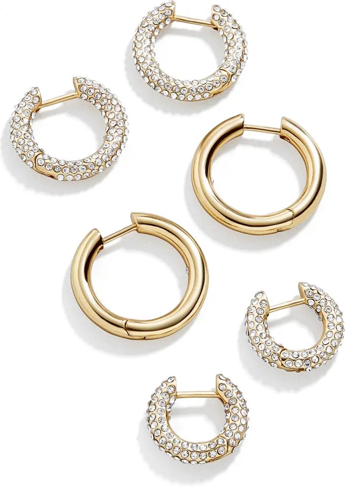 Lucy Set of 3 Huggie Hoop Earrings | Nordstrom