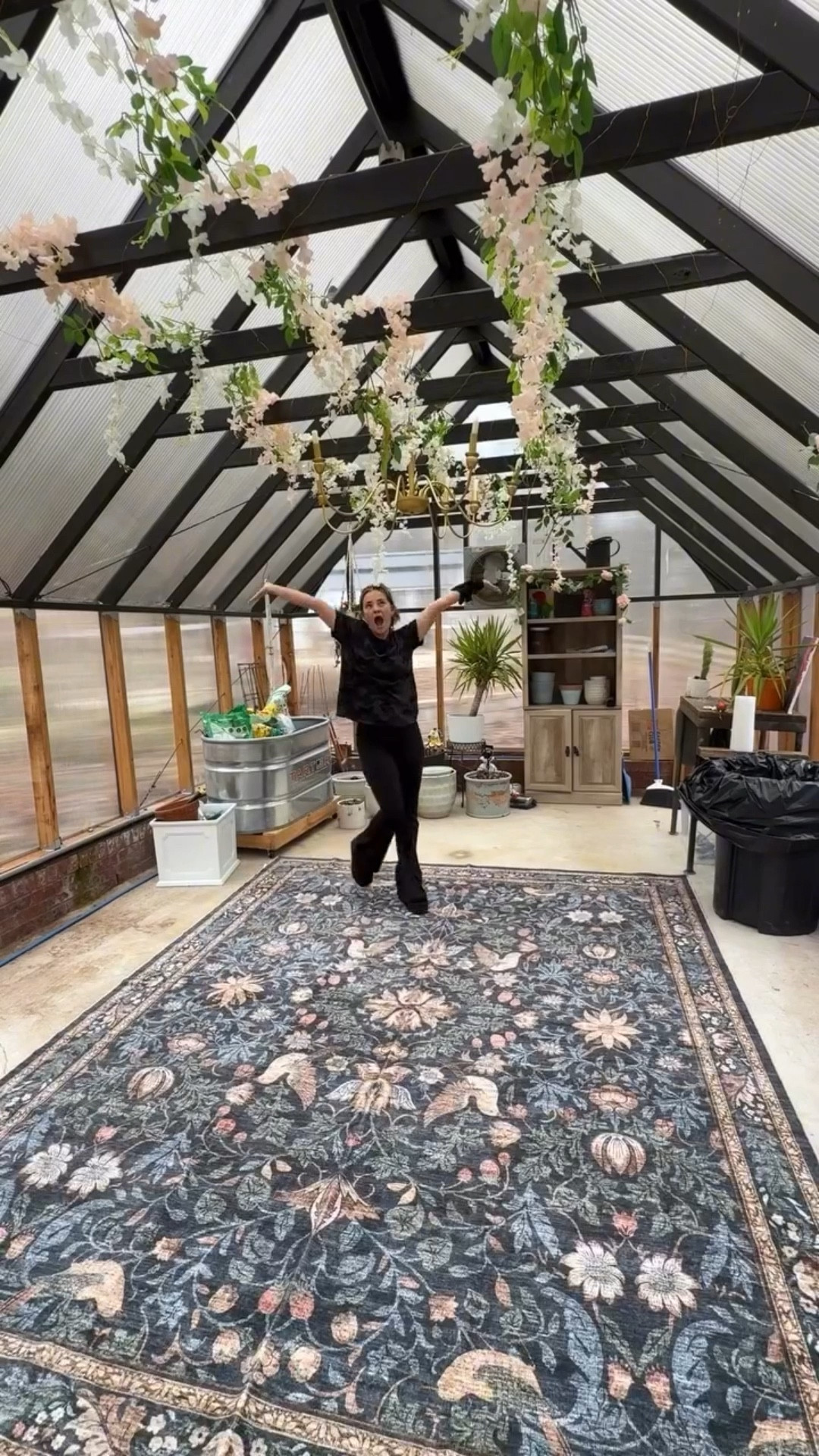 Making the greenhouse more dreamy and multifunctional one step at a time. Love this @Wayfair rug for a cozy feel. It’s soft and machine washable. The chandelier is also from Wayfair! 

#wayfair #ad #greenhouse #backyardgoals #dreamy

#LTKHome #LTKSeasonal
