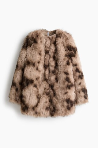 H & M - Fluffy Coat - Beige | H&M (US + CA)