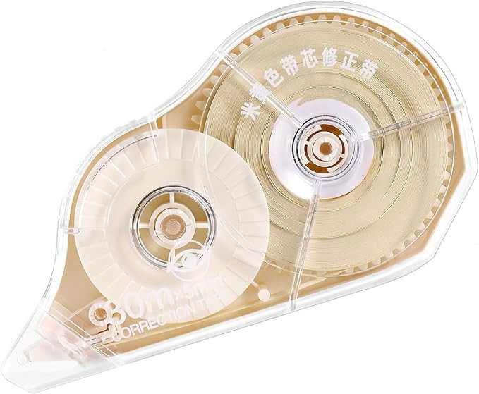 100 Feet Long Cream Correction Tape, Smooth Glide, No Residue, Quick Dry Beige Correction Tape, P... | Amazon (US)