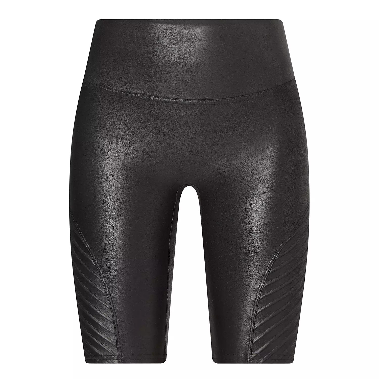 SPANX ACTIVE Faux Leather Moto Bike Shorts - Black | Brown Thomas (IE)