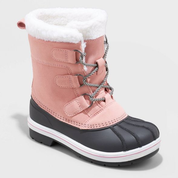 Kids' Kit Lace-Up Winter Boots - Cat & Jack™ | Target