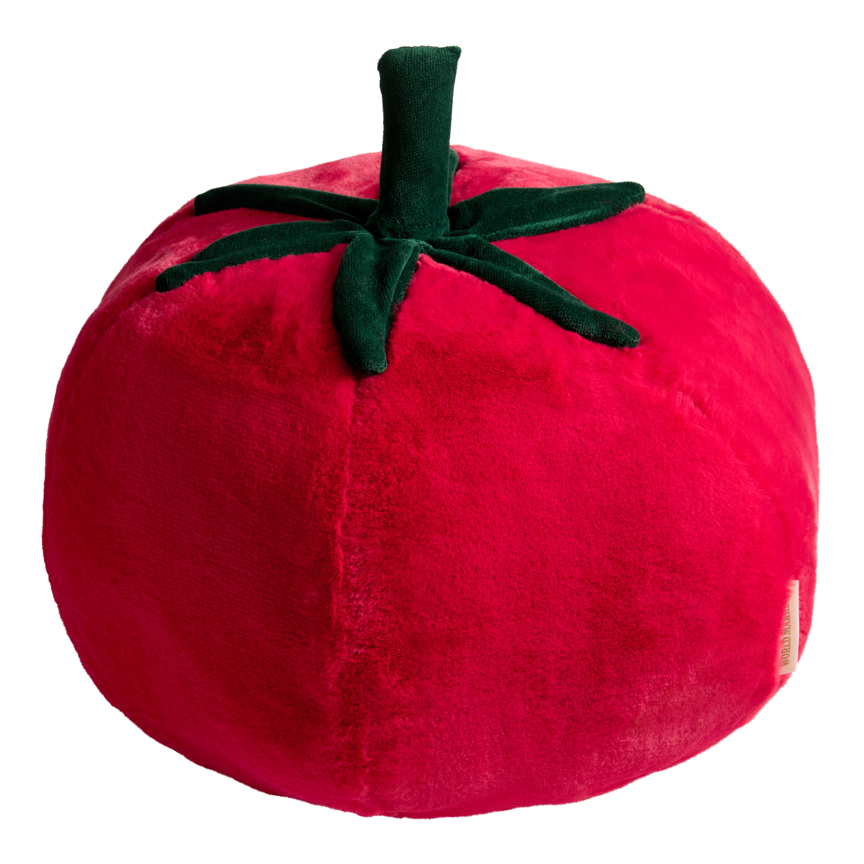 Red Tomato Shaped Throw Pillow | World Market