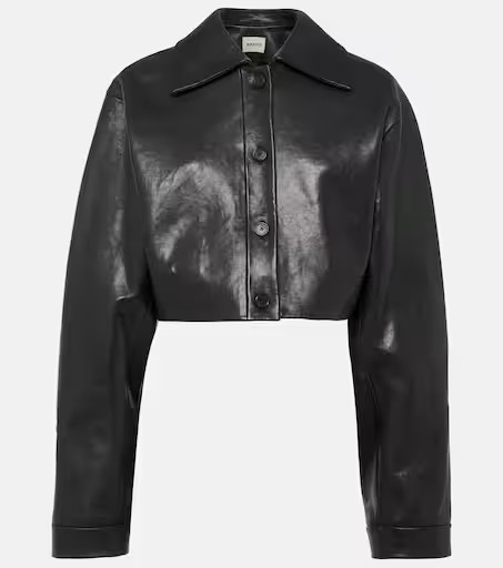 Sue cropped leather jacket | Mytheresa (UK)