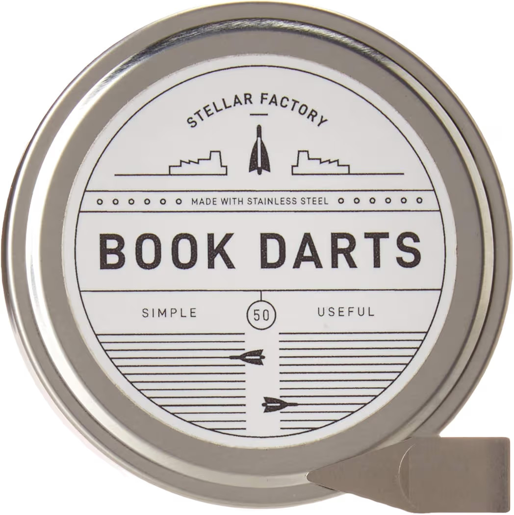 Stellar Factory Book Darts: Thin Stainless Steel Mini Bookmarks - 50 Count | Amazon (US)